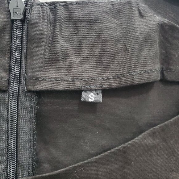 Wellwits Black‎ White Embroidered Spider 1940s Pinup Corset Lace Gothic Dress S - Picture 5 of 8